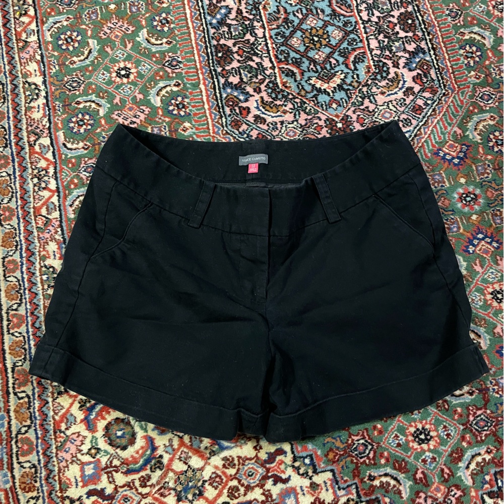Vince Camuto Black Bermuda Shorts Tailored Fit